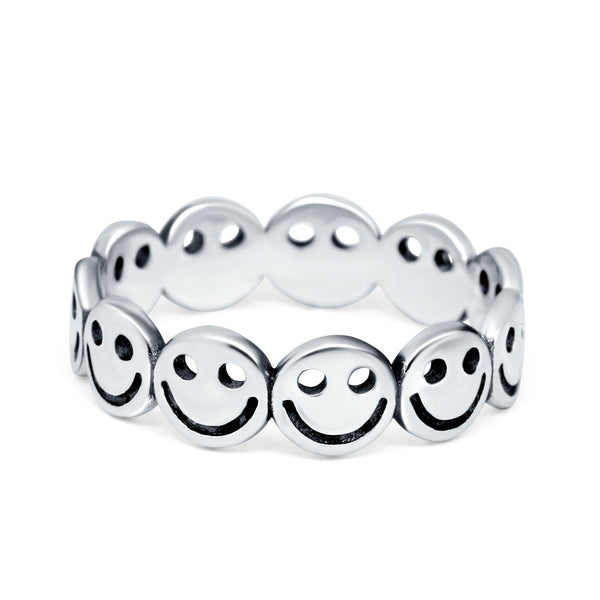 Smiley Face Ring 925 Sterling Silver Wholesale