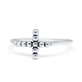 Cross Beaded Ring 925 Sterling Silver Wholesale