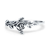 925 Sterling Silver Sideways Leaf Rose Ring Wholesale