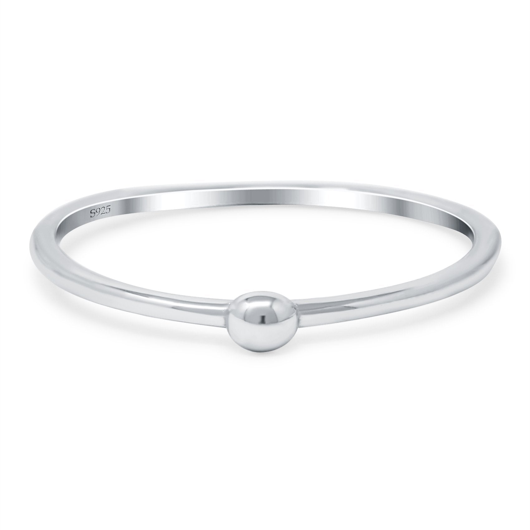 Band Oxidized Solid 925 Sterling Silver Thumb Ring (3mm)