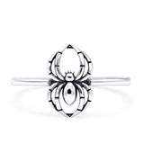 Spider Oxidized Band Solid 925 Sterling Silver Thumb Ring (11.5mm)