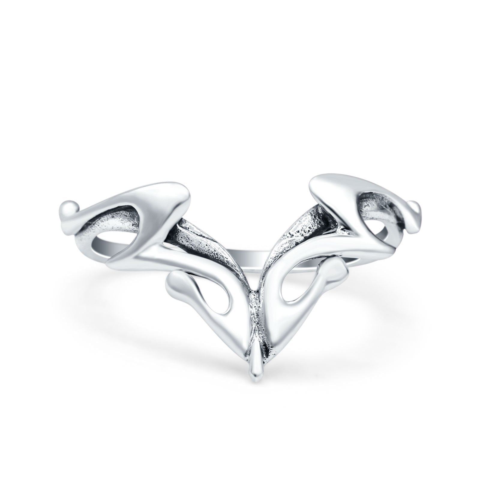 Oxidized Band Solid 925 Sterling Silver Thumb Ring (12.9mm)