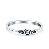 Bali Style Band Oxidized Solid 925 Sterling Silver Thumb Ring (3mm)