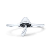 Mushroom Design Artisan Stylish Statement Oxidized Band Thumb Ring