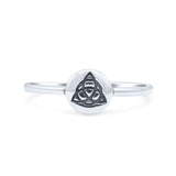 Irish Wicca Celtic Infinity Knot Triquetra Ancient Pagan Symbol Traditional Band Thumb Ring