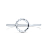 Precious Open Round Circle Friendship Stylish Oxidized Band Thumb Ring