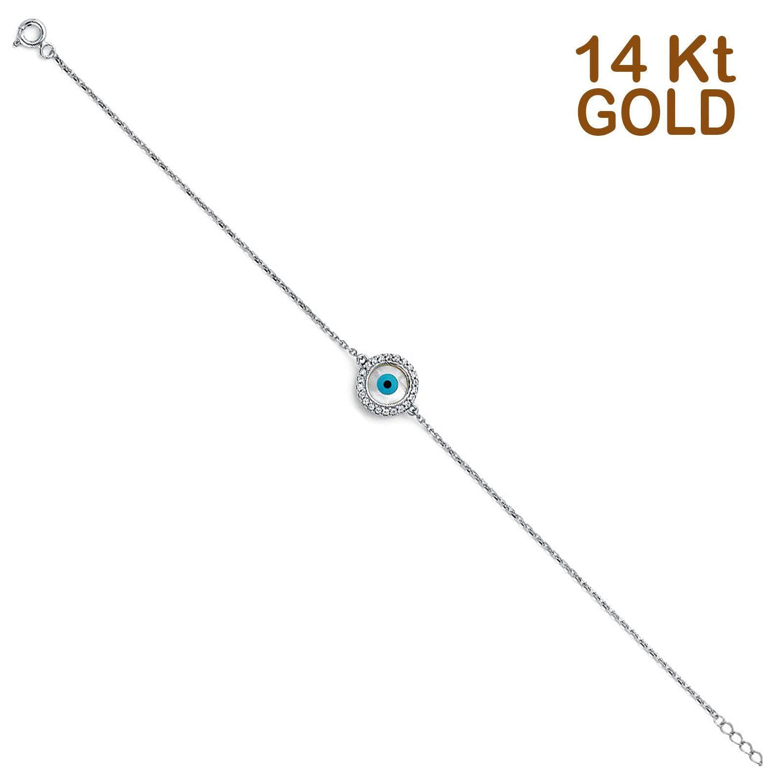evil eye bracelet gold