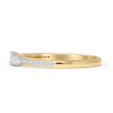 Vintage Style 0.25ct Three Stone Diamond Round Ring 14K Yellow Gold Wholesale