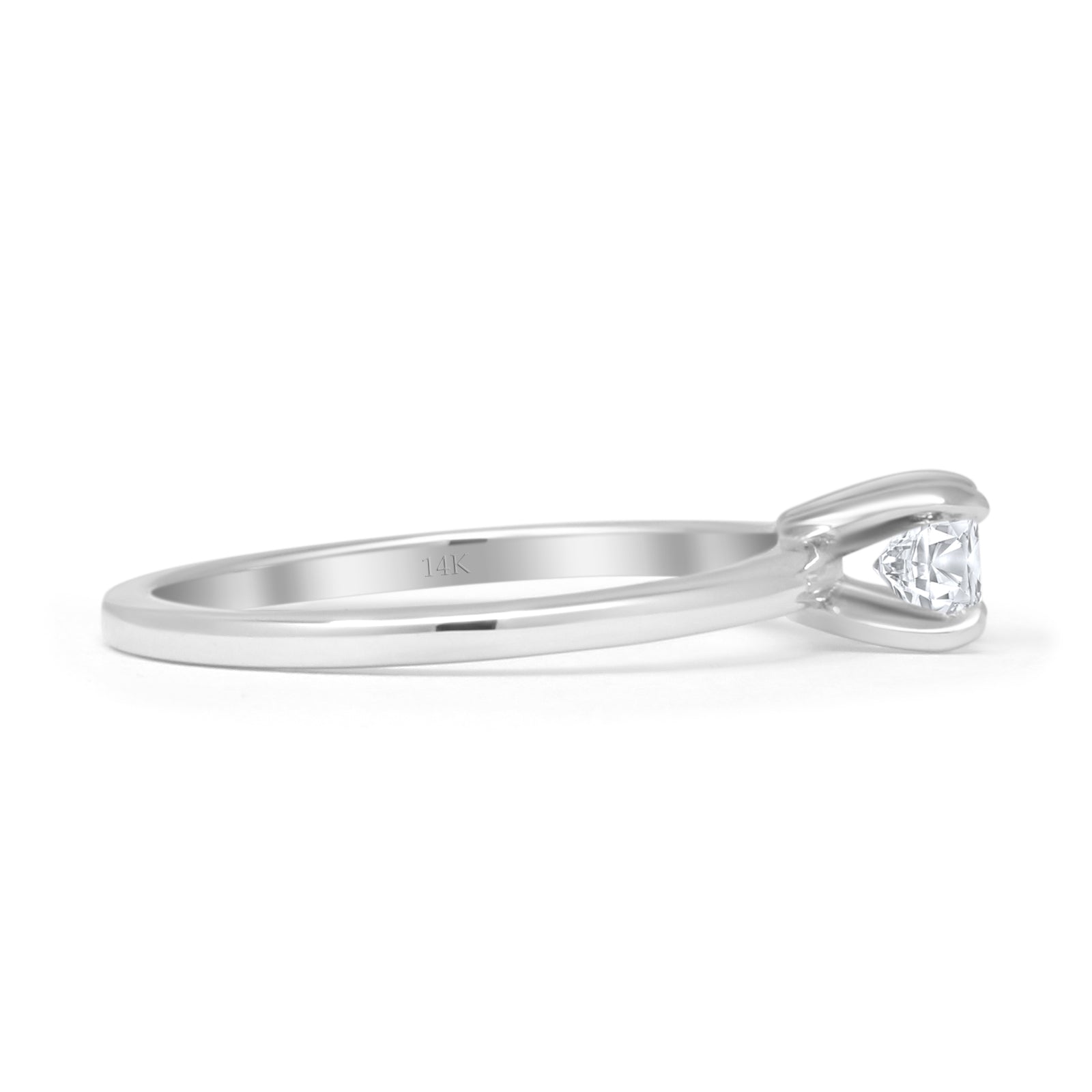 Solitaire Round Diamond Wedding Ring