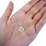 Charm Pendant 2.0 grams 18mmX18mm 14K Real White Gold St. Michael Religious
