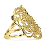 14K Gold Butterfly Ring