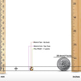 14K Gold Twisted Cable Edge Love Knot  Two Tone Stud Earring