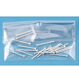 Simulated Aquamarine Cubic Zirconia Nose Stud 925 Sterling Silver-1.5mm