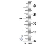 Solitaire Pendant for Necklace Simulated Cubic Zirconia 925 Sterling Silver