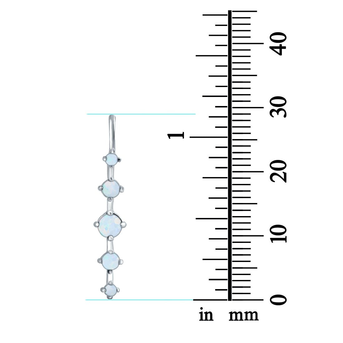 Charm Pendant Lab Created White Opal 925 Sterling Silver