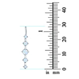 Charm Pendant Lab Created White Opal 925 Sterling Silver