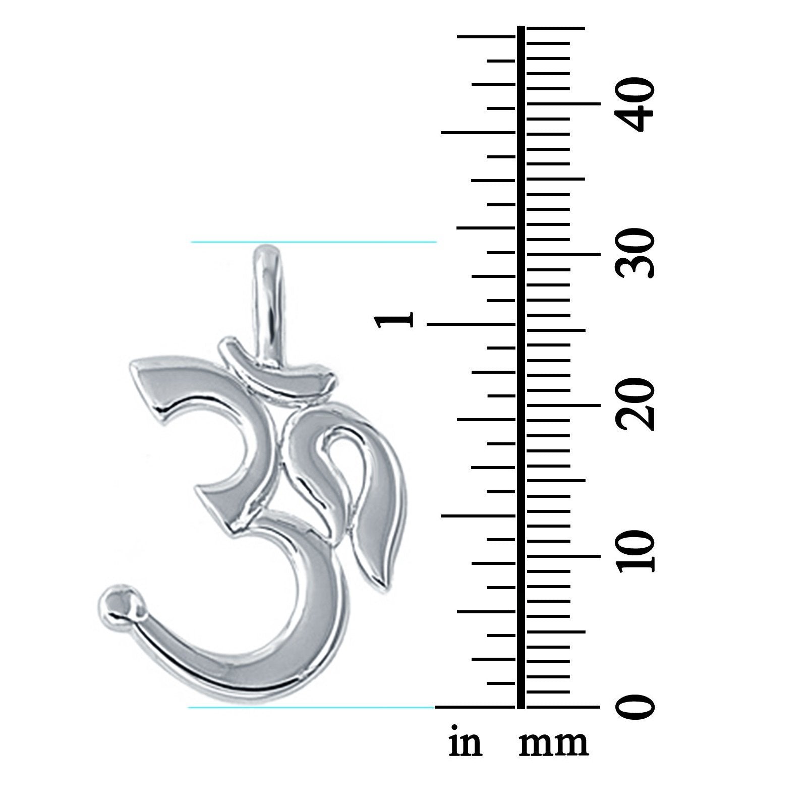 Om Sign Pendant Charm Fashion Jewelry 925 Sterling Silver