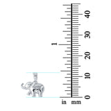 Elephant Charm Pendant Fashion Jewelry 925 Sterling Silver