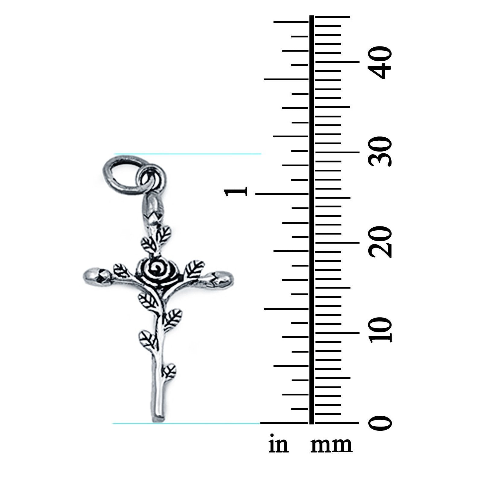 Cross Charm Pendant Fashion Jewelry 925 Sterling Silver