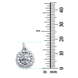 925 Sterling Silver Sun Charm Pendant Fashion Jewelry
