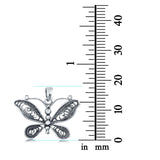 Butterfly Charm Pendant 925 Sterling Silver