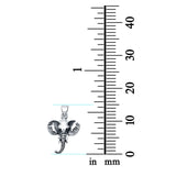 Elephant Head Plain Pendants Charm Jewelry 925 Sterling Silver