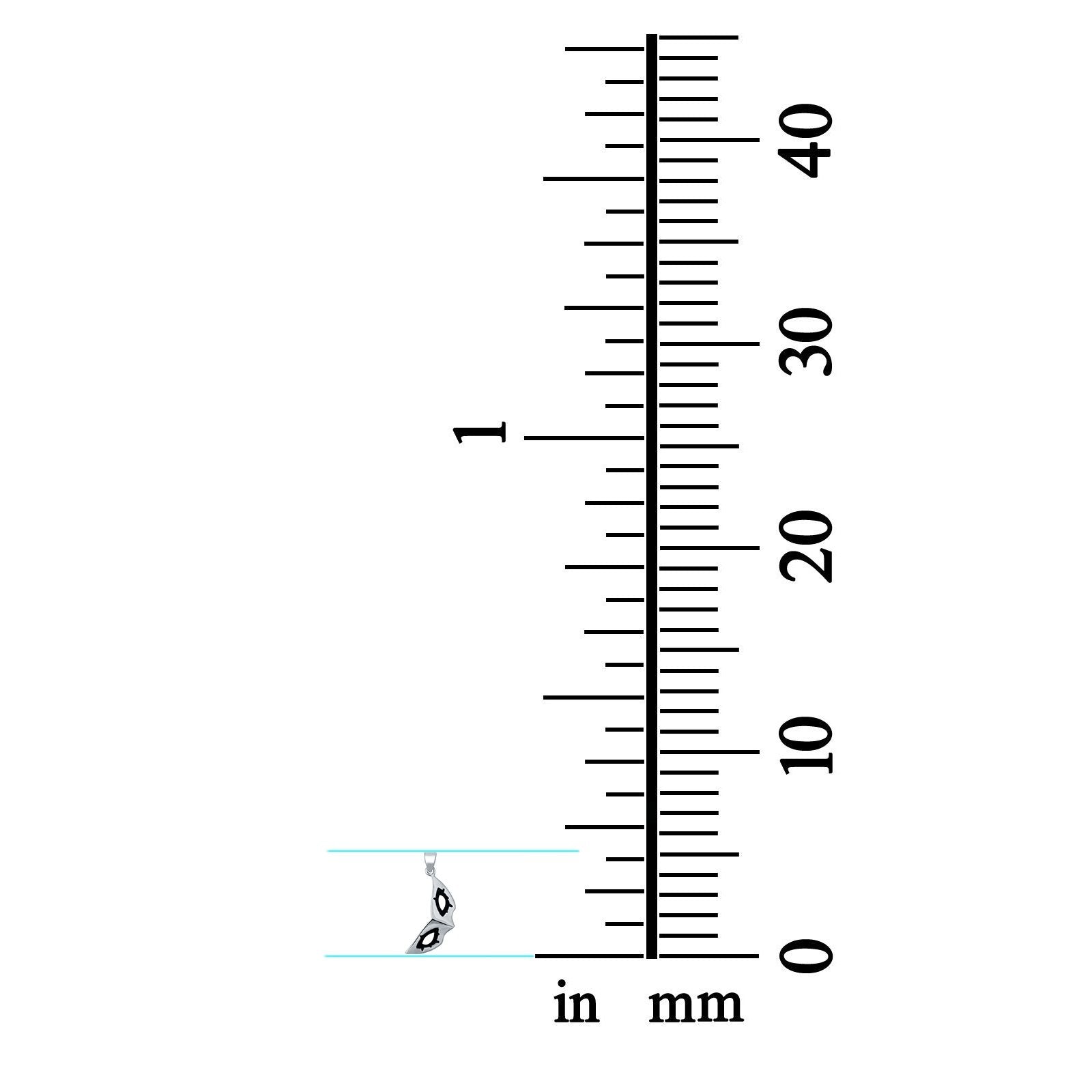 Eye Mask Charms Pendant 925 Sterling Silver