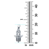 Hamsa Pendant Charm 925 Sterling Silver