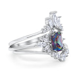Emerald Cut Bridal Set