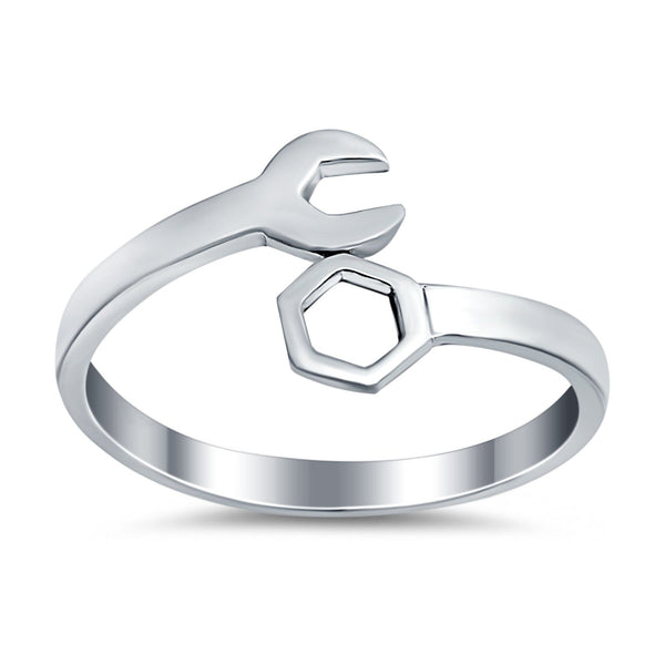 925 Sterling Silver Mechanical Wrench Ring Wholesale