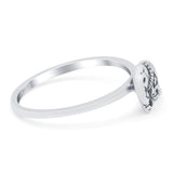 Elephant Oxidized Band Solid 925 Sterling Silver Thumb Ring (7mm)