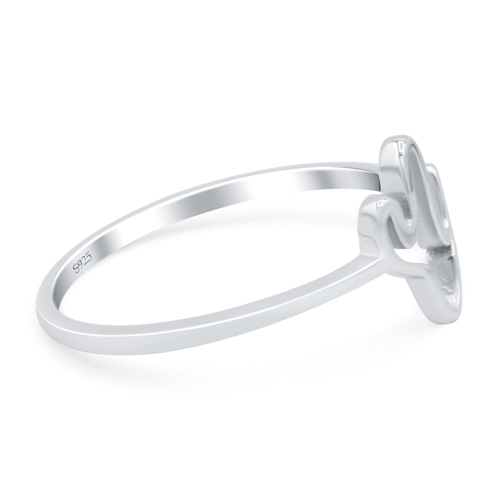 Cactus Oxidized Band Solid 925 Sterling Silver Thumb Ring (9mm)