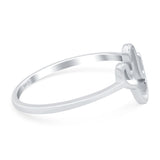 Cactus Oxidized Band Solid 925 Sterling Silver Thumb Ring (9mm)