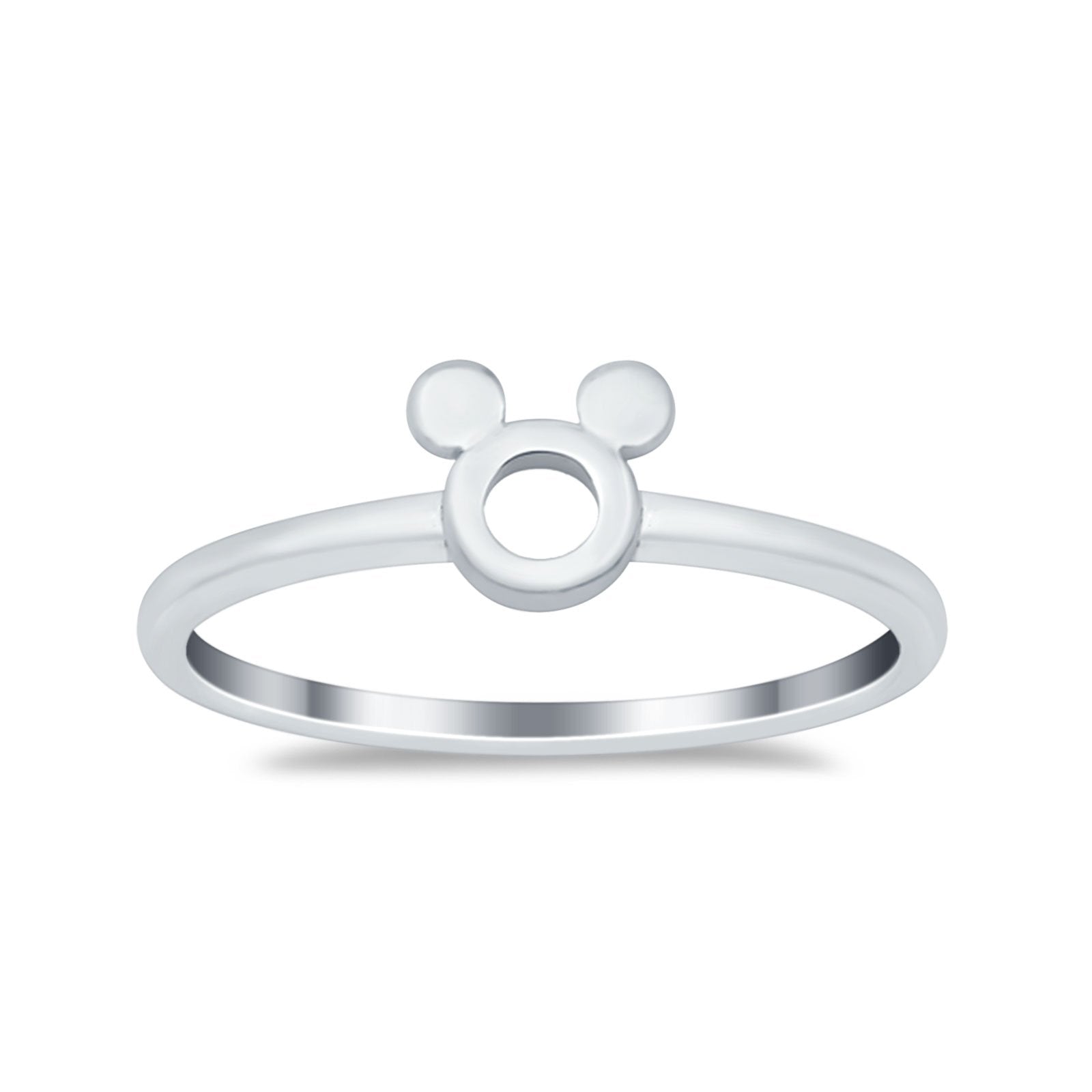 925 Sterling Silver Petite Dainty Round Plain Rings Band Round Wholesale