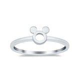 925 Sterling Silver Petite Dainty Round Plain Rings Band Round Wholesale