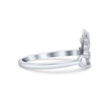 Attractive Sun and Cloud Plain Ring Fascinating Oxidized Band Thumb Ring