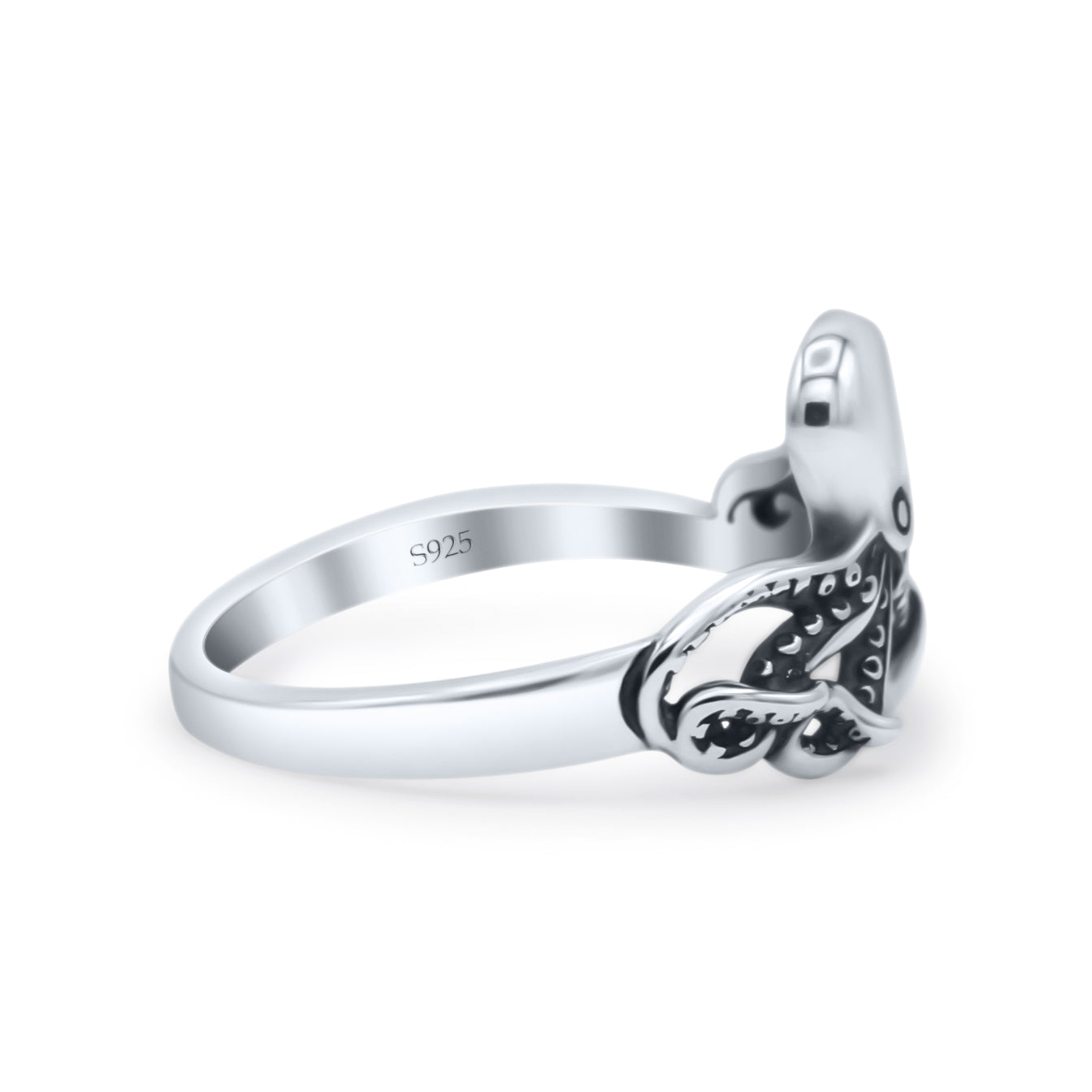 Octopus Handcrafted Trendy Fashion Ring For Women Oxidized Thumb Ring Band