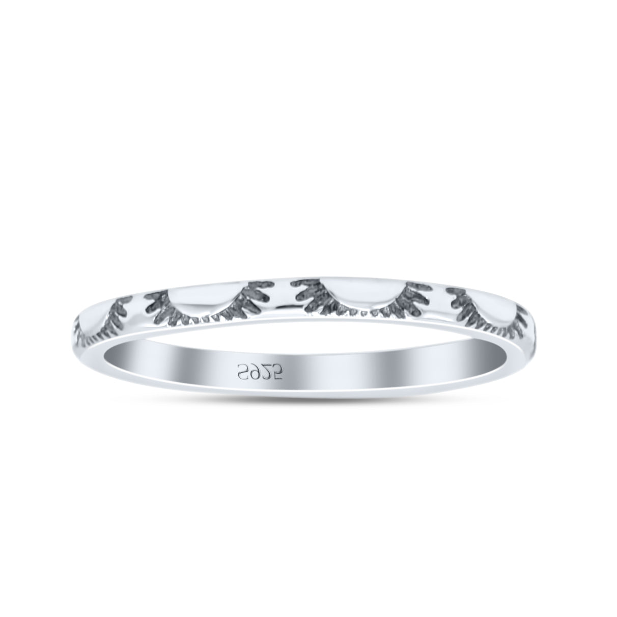 Pretty Sunrise Or Sunset Ring Rounded Sunshine New Art Trending Oxidized Band Thumb Ring