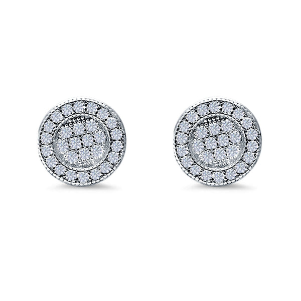 Icy 925 Baguette Micro Pave Earring 14K Gold Finish VVS Cubic Zircon  Crystals / Authentic 925 Sterling Silver Screw Back Earrings