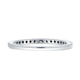 Minimalist Half Eternity Diamond Stackable Ring 14K White Gold 0.21ct Wholesale
