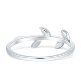 Leaf Diamond Statement Ring 14K White Gold 0.10ct Wholesale