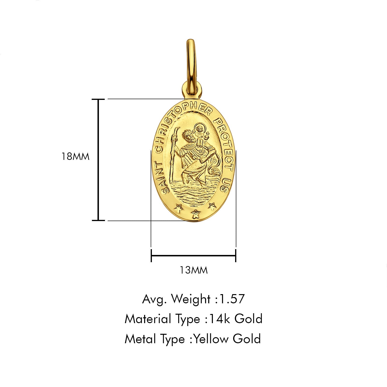 St Christopher pendant