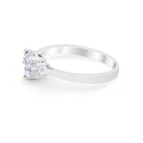 Teardrop Three Stone Wedding Ring Pear Simulated Cubic Zirconia 925 Sterling Silver