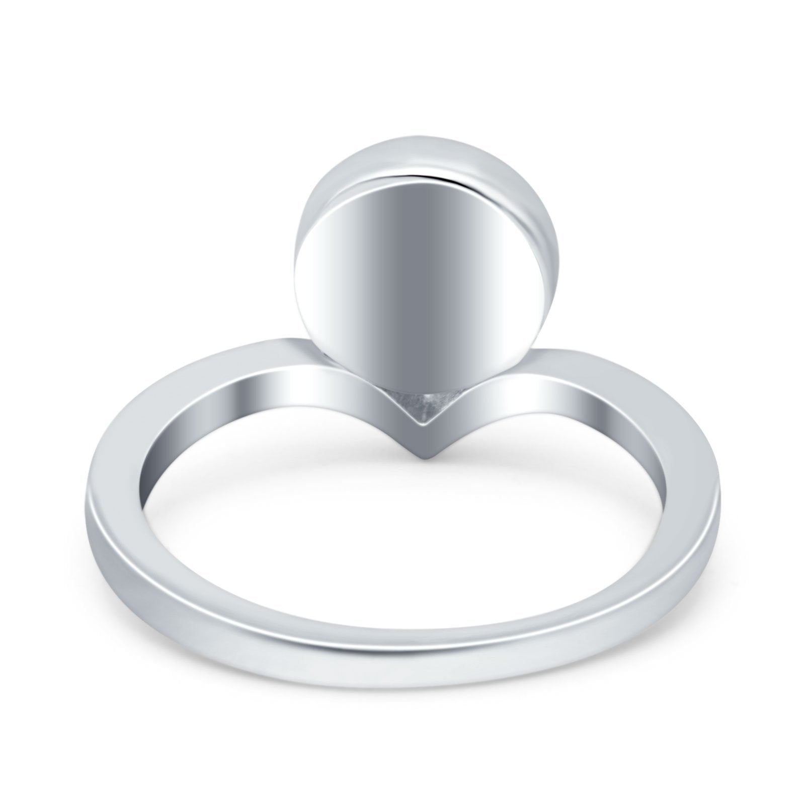 Chevron Midi Thumb Ring Solitaire Band Ring 925 Sterling Silver