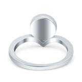 Chevron Midi Thumb Ring Solitaire Band Ring 925 Sterling Silver