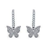 Butterfly Hoop Earrings