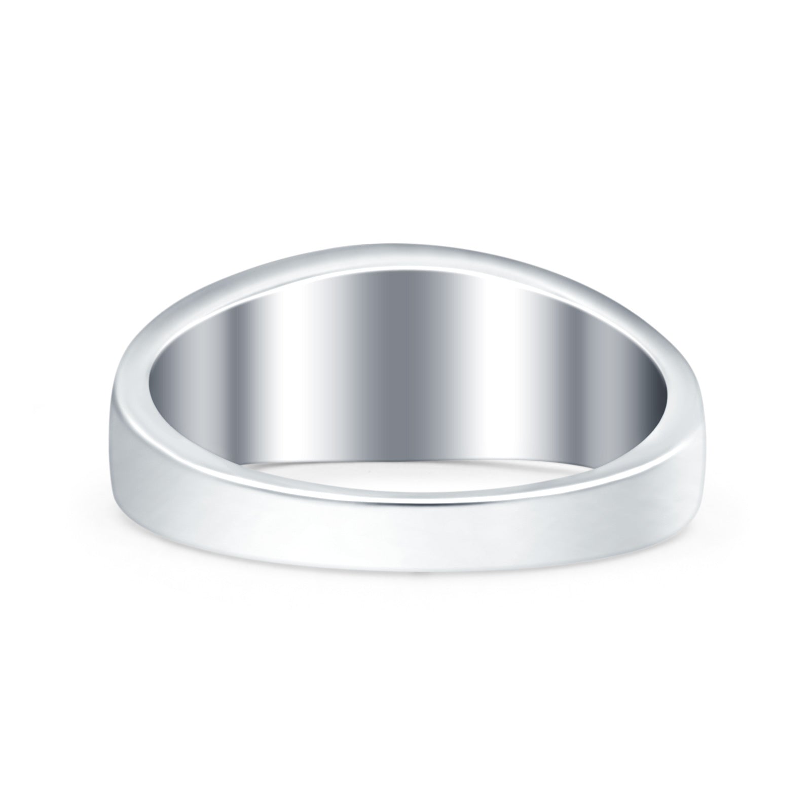 Celtic Oxidized Band Solid 925 Sterling Silver Thumb Ring (7mm)