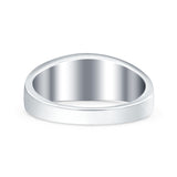 Celtic Oxidized Band Solid 925 Sterling Silver Thumb Ring (7mm)