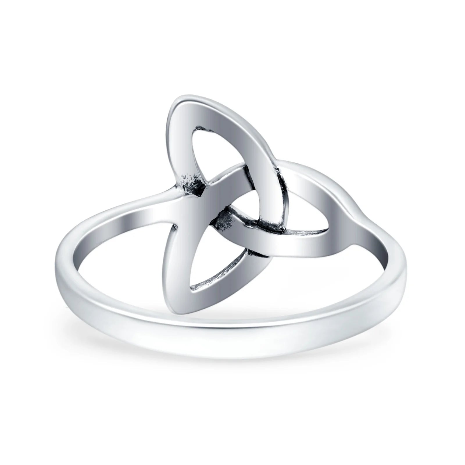 Celtic Ring Oxidized Band Solid 925 Sterling Silver Thumb Ring (13mm)