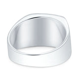 925 Sterling Silver Engravable Signet Band High Polished Thumb Ring Wholesale